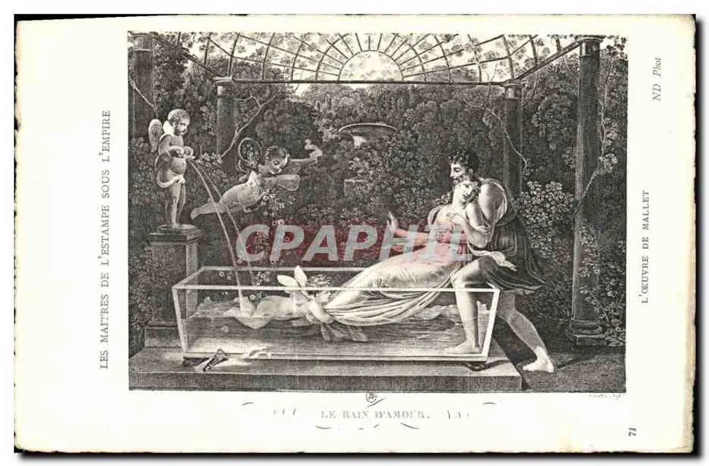 Das Bad der Liebe — Meister der Lithografie unter der Herrschaft des Kaisers — Das Werk von Mallet - Vorderseite