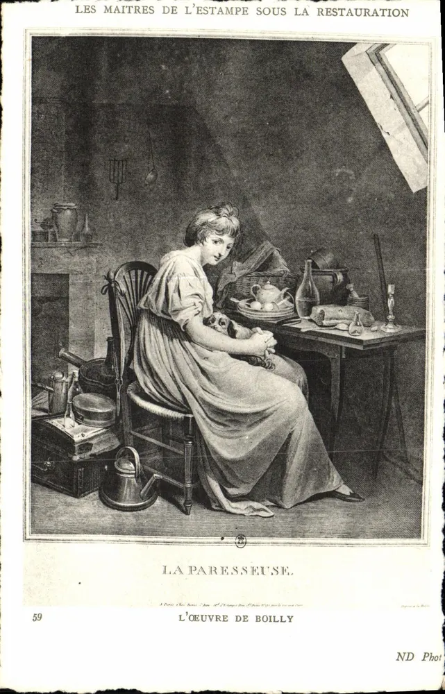 Die Faulheit — Das Werk von Boilly — ND Phot - Vorderseite