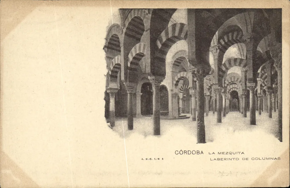 Córdoba — Die Moschee, Labyrinth aus Säulen — A.M.-S. 1-N 3 - Vorderseite