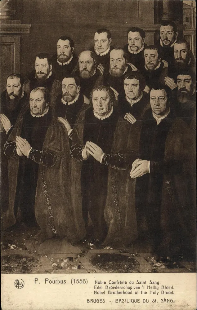 Brügge - Bruderschaft des Heiligen Blutes — P. Pourbus (1556) — Verlag Nels - Vorderseite