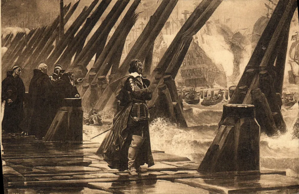 Richelieu auf der Digue « Henri-Motte » — Museum La Rochelle — Editions Raymond Bergevin - Vorderseite