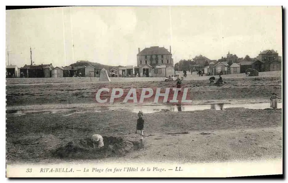 Riva-Bella — Die Strandpromenade (gegenüber dem Hotel de la Plage) — LL, n°33 - Vorderseite