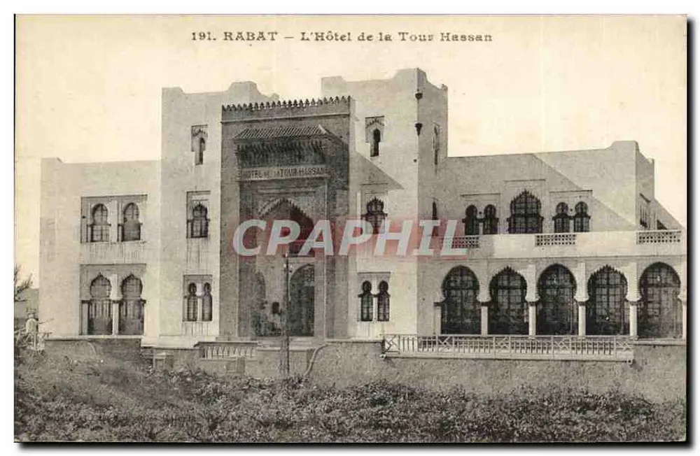 Rabat — L'Hôtel de la Tour Hassan — éditeur IPM, n° 191 - Vorderseite