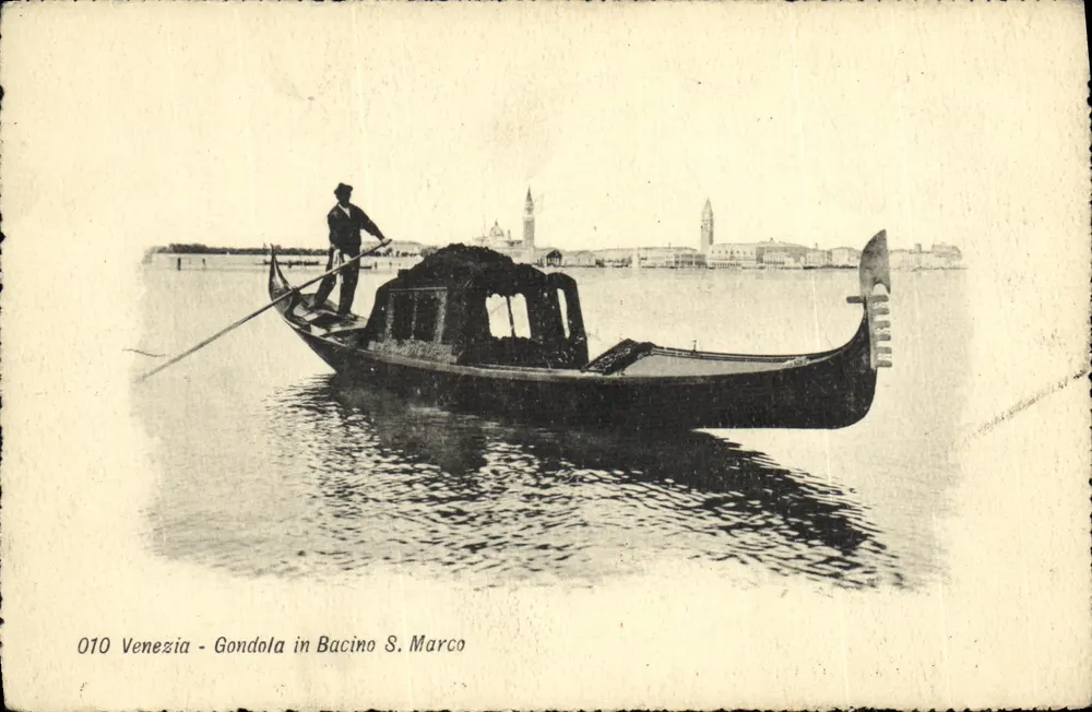 Venedig - Gondel im Bacino S. Marco — Giovanni Zenelli, n° 010 - Vorderseite