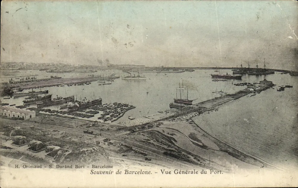 Barcelona — Vista Geral do Porto — H. Grimaud - S. Duránd Bori - Frente