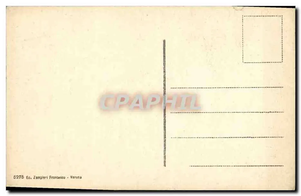 Verona - Ponte Castel Vecchio — editor Zampieri Francesco, n° 5275 - Verso