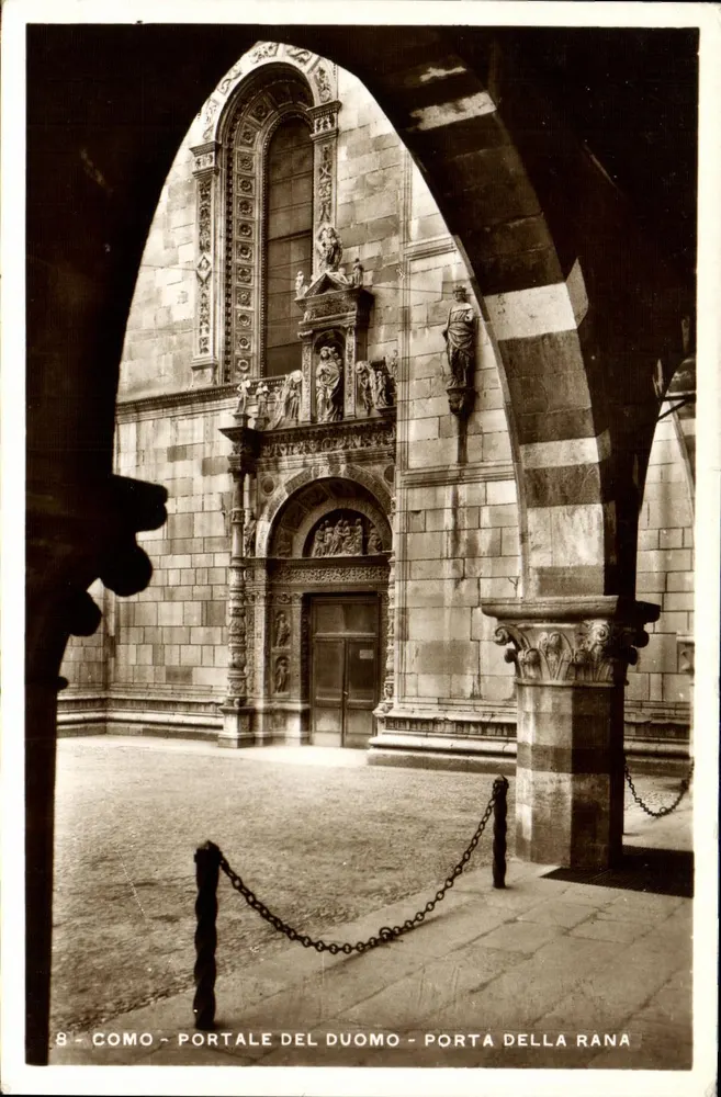 Como - Portal des Duoms - Porta della Rana — Vera Fotografica, Milano, n°8 - Vorderseite
