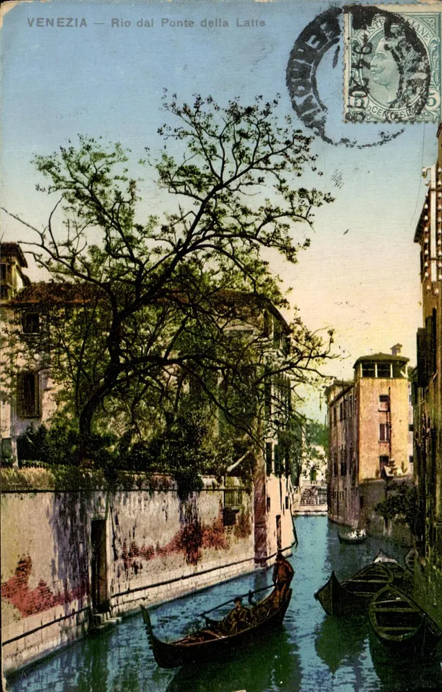 Veneza — Rio dal Ponte della Latte — Edição A. ZAGHIS - Frente