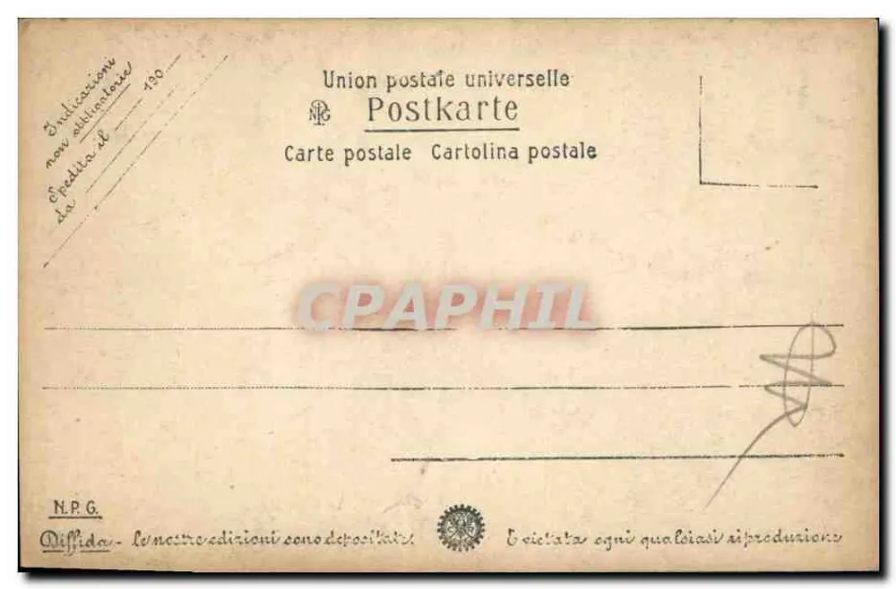 Roma - Loggia dei Borgia — éditeur N.P.G., n° de série 52 - Verso