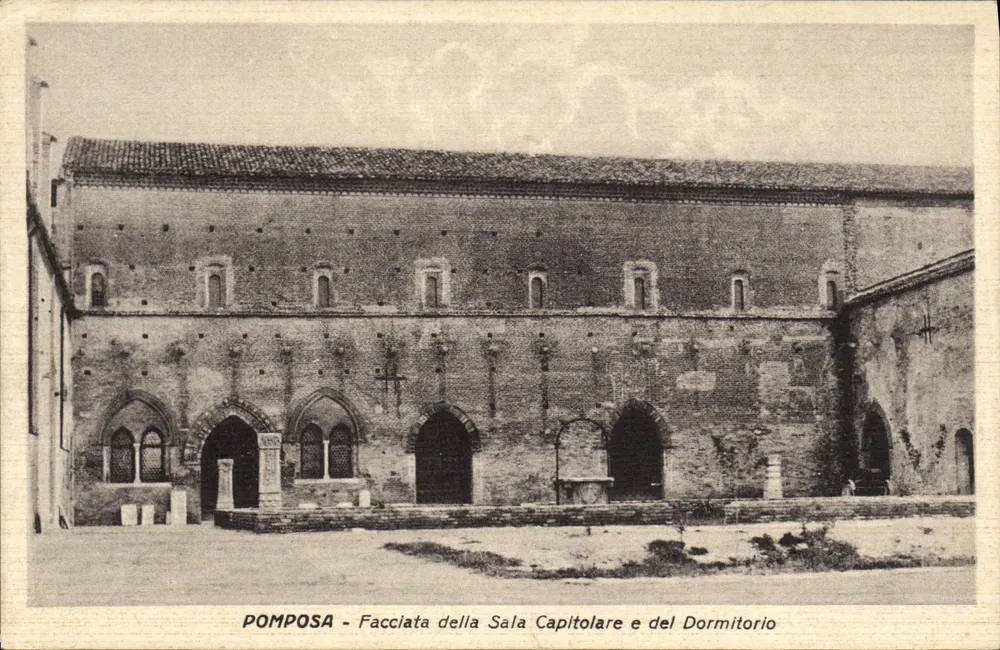 Pomposa - Fachada da Sala Capitolare e do Dormitório - Frente