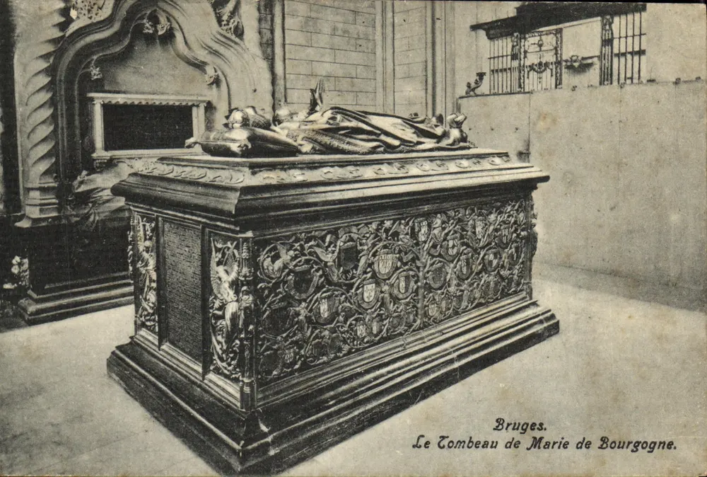 Brügge. Das Grab Marie von Burgund. - Vorderseite