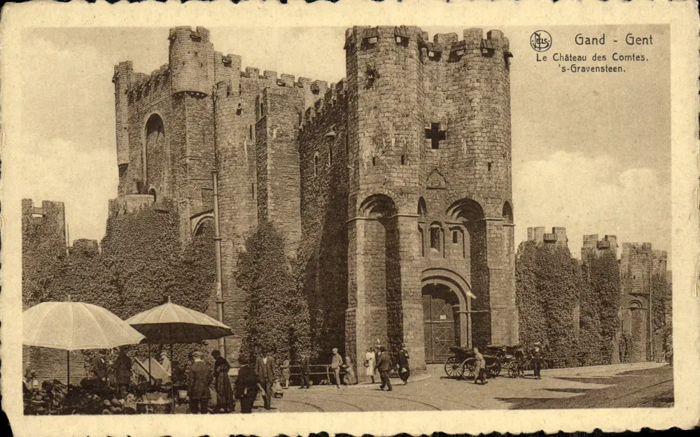 Gand - Gent — Schloss der Grafen, 's-Gravensteen — Verlag N. Bis - Vorderseite