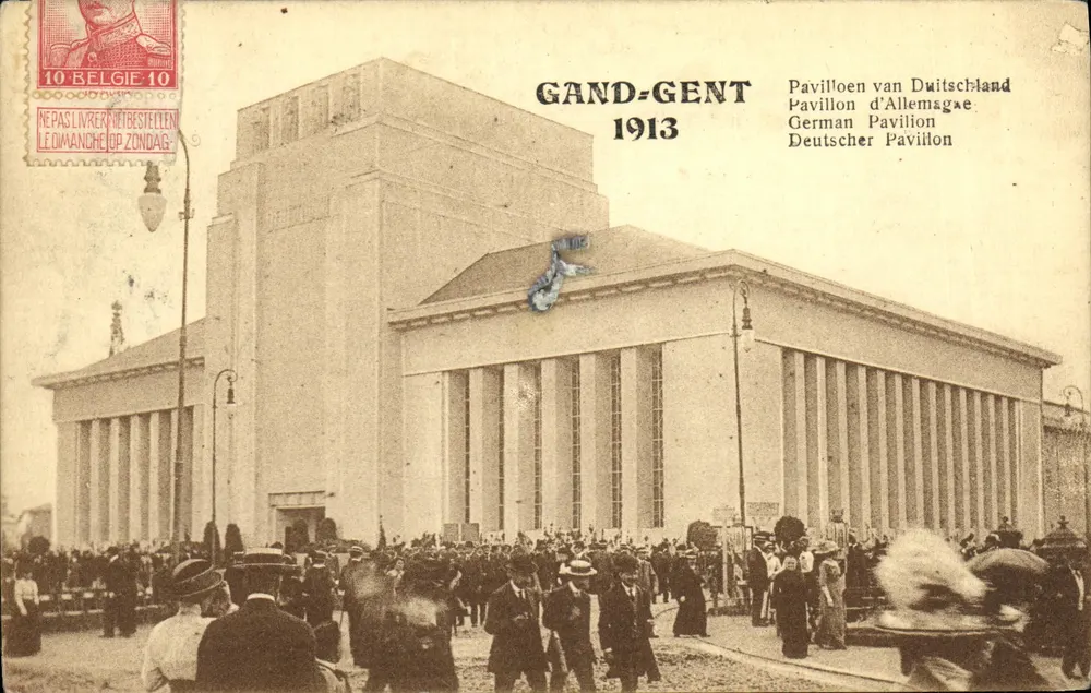 Gand-Gent 1913 — Pavillon Deutschlands — Verlag nicht sichtbar - Vorderseite