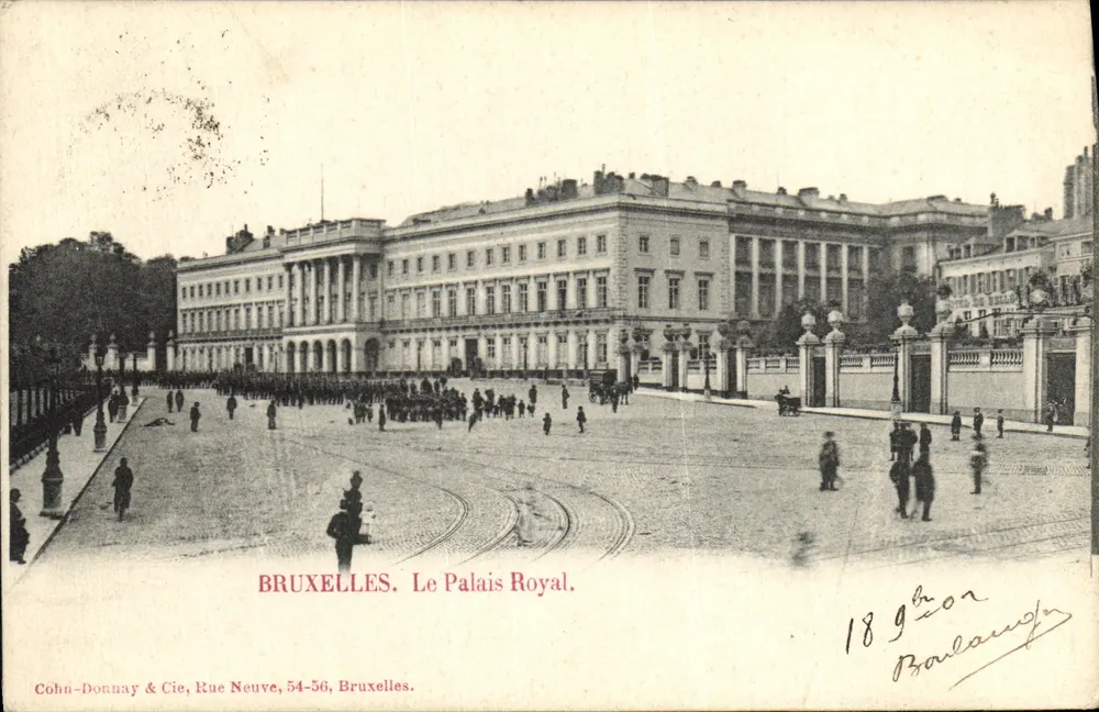 Bruxelas. O Palácio Real — Cohn-Dornay & Cie, Rue Neuve, 54-56, Bruxelas. - Frente