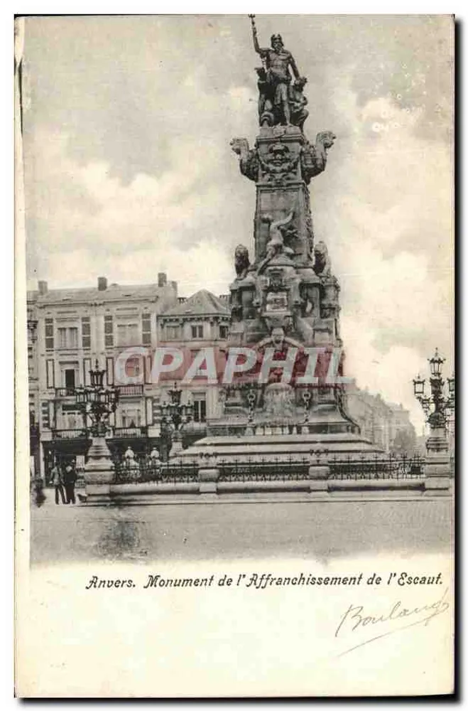 Anvers. Monumento da Libertação do Escalda — Boulang - Frente