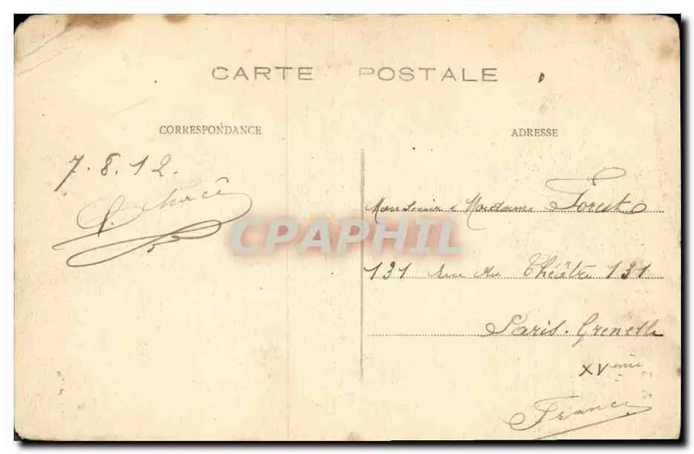 Dinant — Château de Walzin — éditeur A.S. n° 1331 - Verso