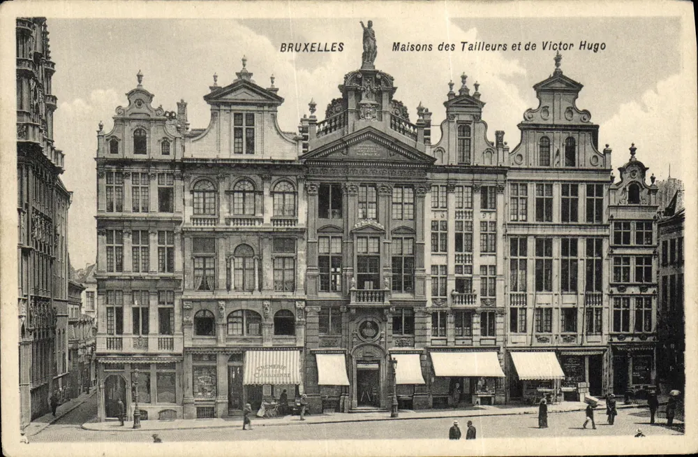 Brüssel — Häuser der Schneider und Victor Hugo — Verlag H. P. Grand'Place, 36, Brüssel - Vorderseite