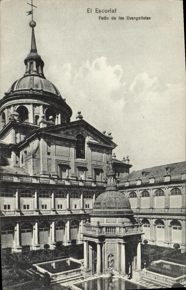 El Escorial — Patio de los Evangelistas — Ed. E. Venthey - Vorderseite