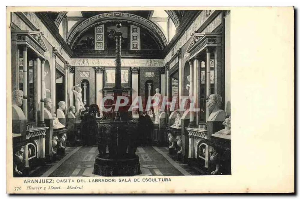 Aranjuez: Casita del Labrador: Sala de Escultura — Hausser y Meuet, Nr. 776 - Vorderseite