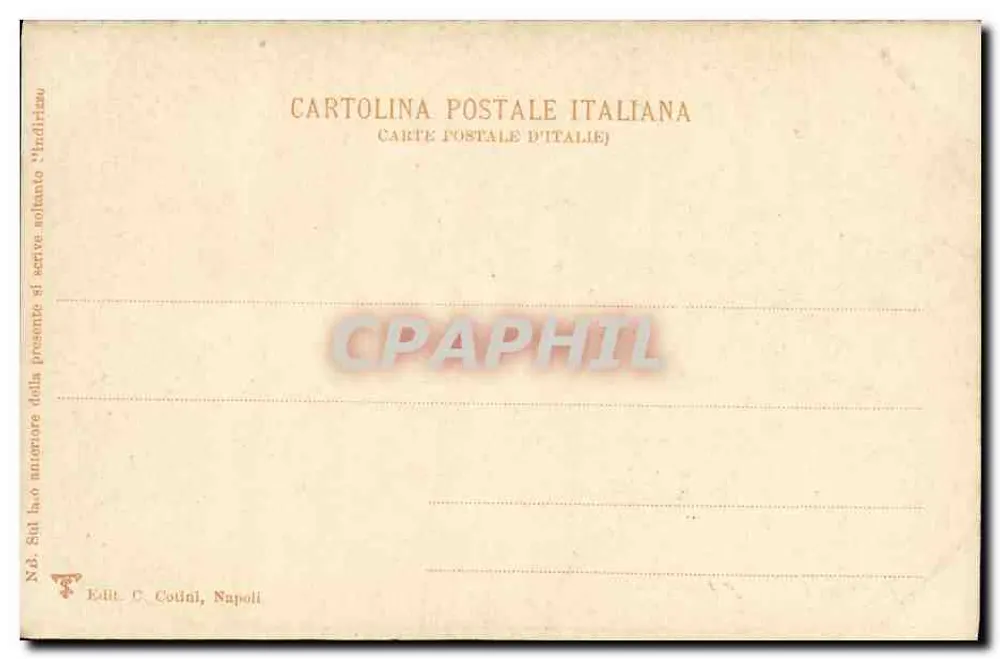 Pozzuoli — Amphitheater — Edit. C. Cotini, Napoli, n° 3 - Achterkant