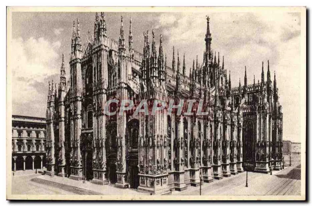 Duomo de Milão — catedral gótica — editor desconhecido, número de série não visível - Frente