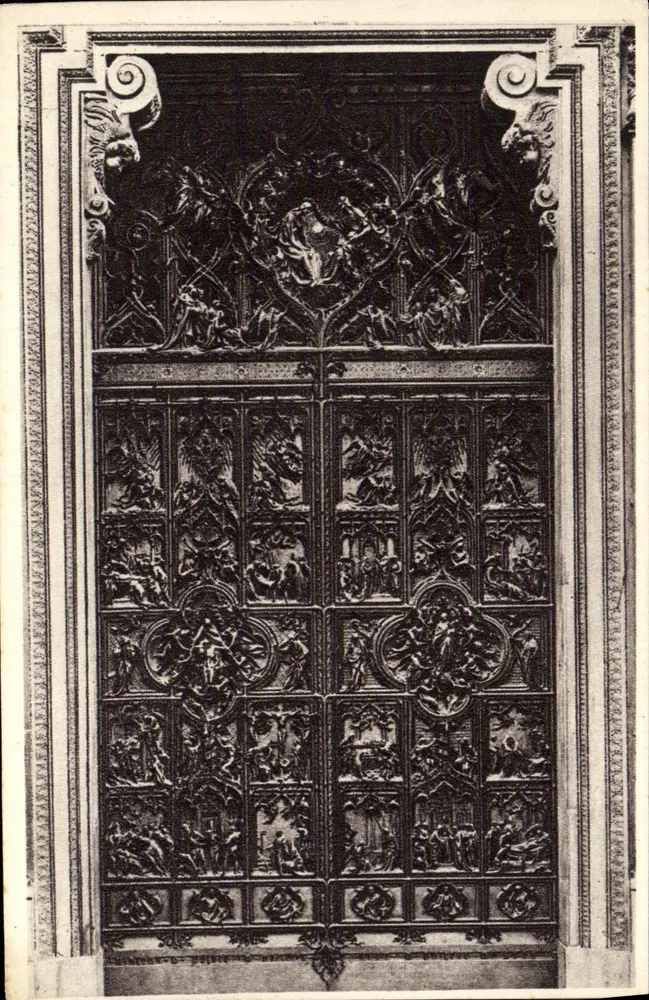Bronze-Tür der Kathedrale — Mailand — Nr. 5723 - Vorderseite