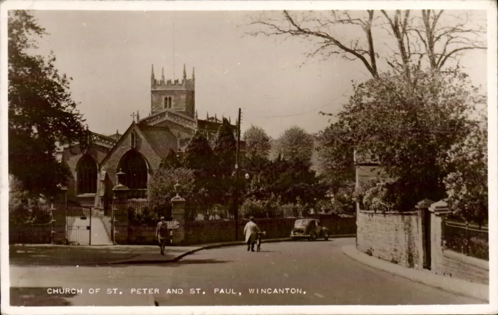 Kirche Saint-Pierre und Saint-Paul — Wincanton — antike Ansichtskarte - Vorderseite