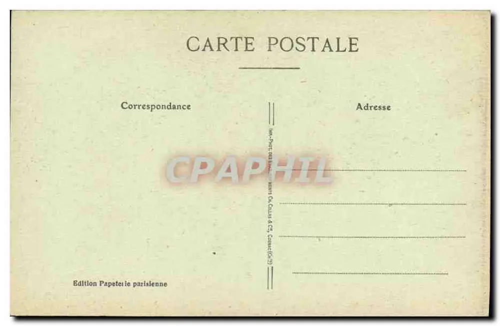 Thessaloniki — Straße und Kirche Cassimlé — Édition Papetétrie parisienne - Rückseite