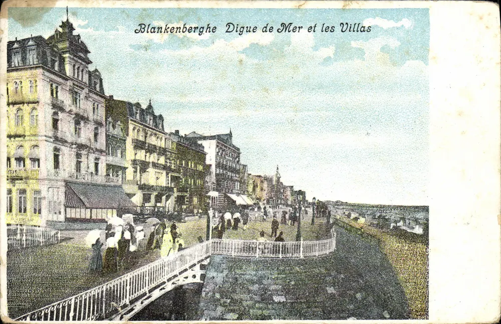 Blankenberghé — Digue de Mer et les Villas — Éditeur : Blakenberghe - Voorkant