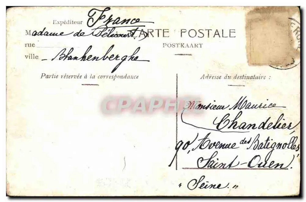 Blankenberghé — Digue de Mer et les Villas — Éditeur : Blakenberghe - Achterkant