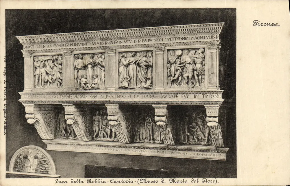 Cantoria de Luca della Robbia — Museu S. Maria del Fiore — Ficenze - Frente