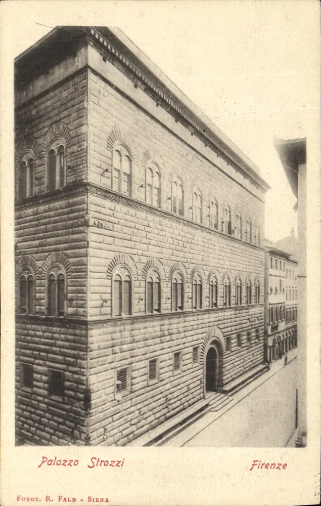 Palazzo Strozzi — Florença — Fotot. R. Falb - Siena - Frente