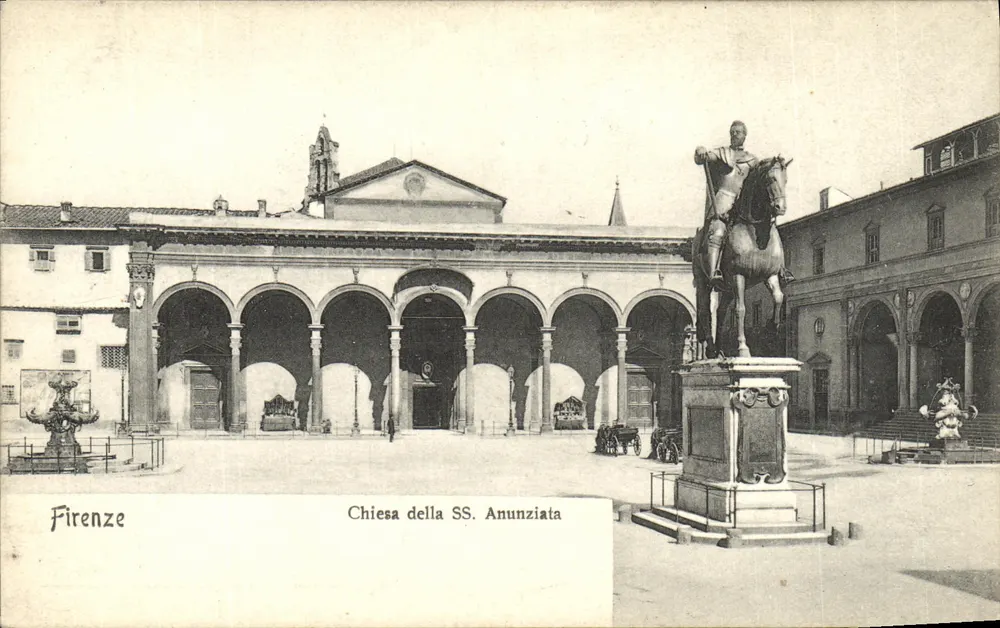 Praça da Chiesa della SS. Anunziata — Florença — P.G. & Co., F. - Frente