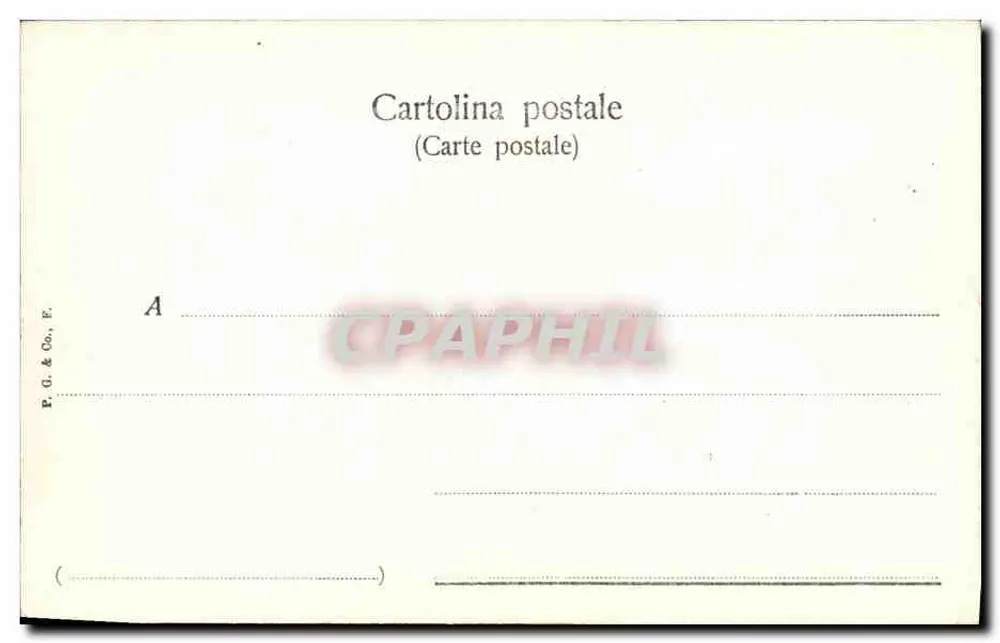 Praça da Chiesa della SS. Anunziata — Florença — P.G. & Co., F. - Verso