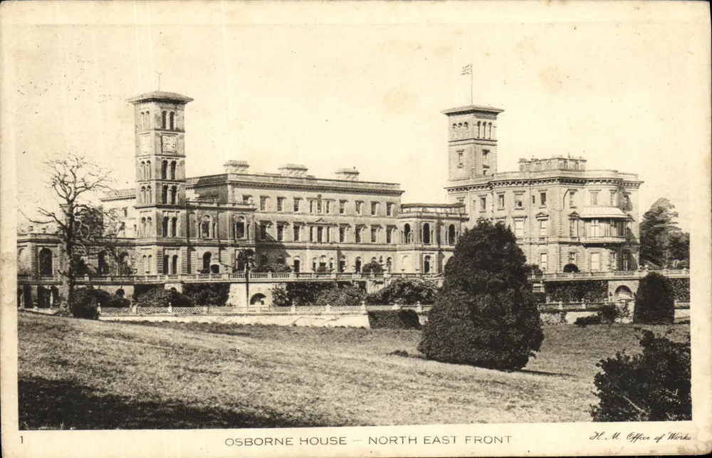 Osborne House — Frente Nordeste — H.M. Office of Works - Frente