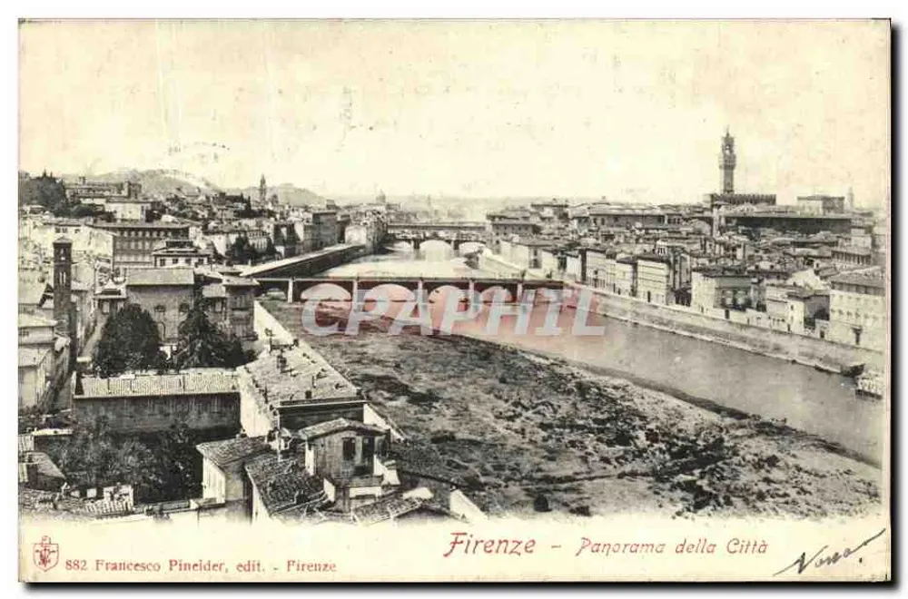 फिरेंजे - शहर का पैनोरामा — फ्रांसेस्को पिनेडीर, एडिटर - फिरेंजे, संख्या 882 - आगे