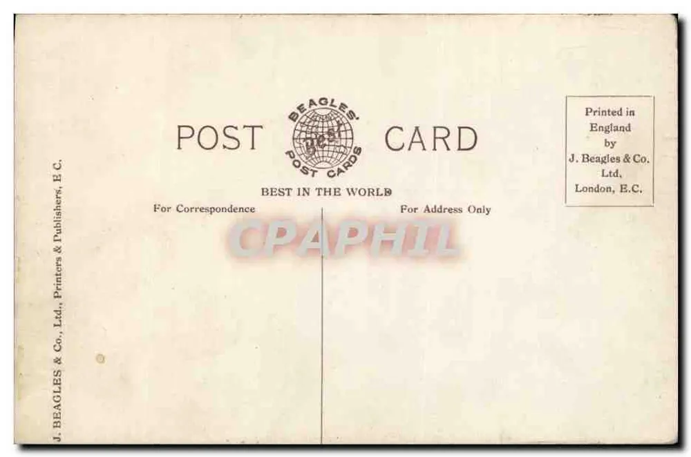 Kronstuhl — Westminster Abbey, London — Beagles Postcards n° 884 E - Rückseite