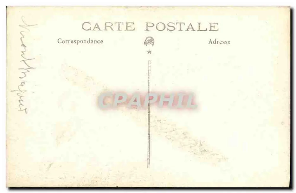 Castelo de Montségur — ruínas e torre — editor não identificado - Verso