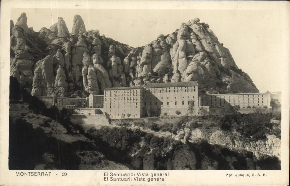 Montserrat — Der Heiligtum: Allgemeiner Blick — Foto. Junqué, O.S.B. n°39 - Vorderseite