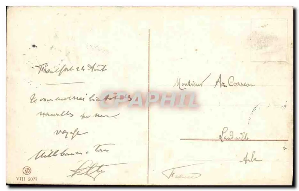 Moulin à eau — vue de la rivière et des piles — éditeur : ? (non imprimé) n° 25 - Verso