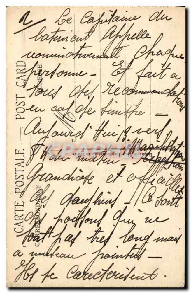 Port-Saïd — Statua di Ferdinand de Lesseps — editore non identificato - Verso