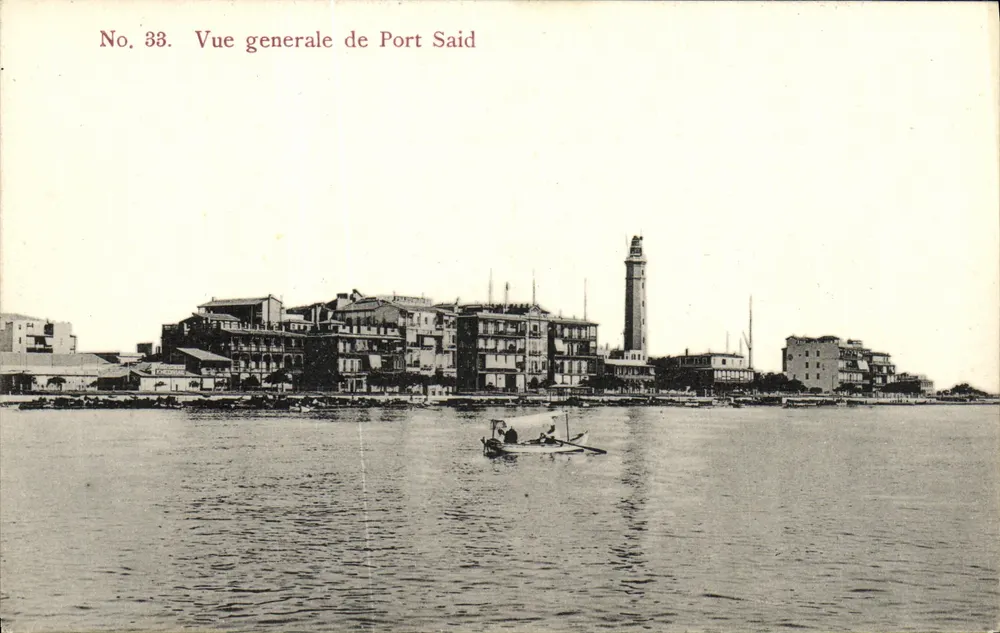 Vista geral de Port Said — No. 33 — J. S. Antippa & Co. Cairo - Frente