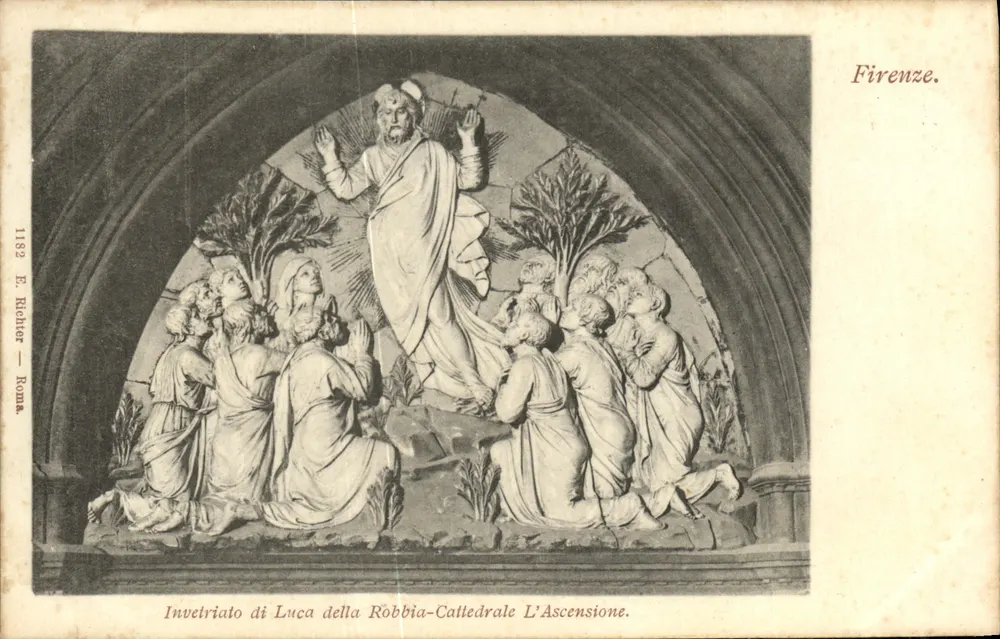 Auferstehung Jesu — Skulptur von Luca della Robbia — Florenz — E. Richter, Rom, Nr. 1182 - Vorderseite