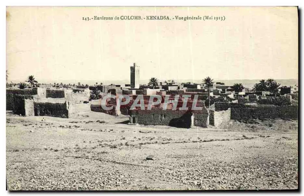 Umgebung von Colomb - Kenadsa - Allgemeiner Blick (Mai 1913) - Vorderseite