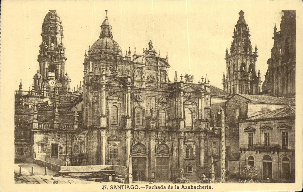 SANTIAGO — Fassade der Azabachería — Gratos, Madrid - Vorderseite