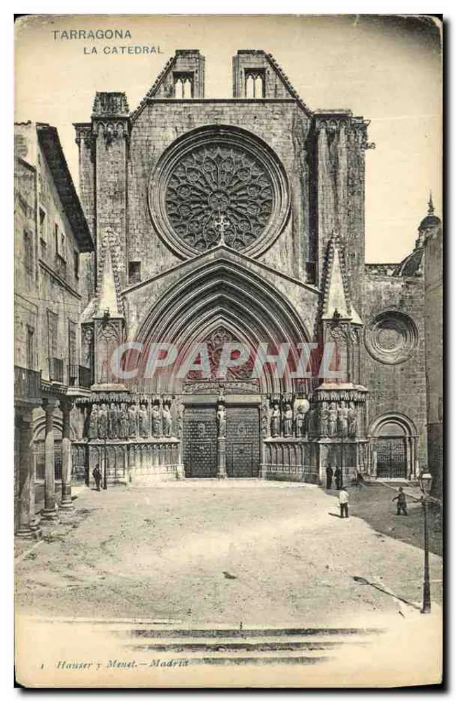 Tarragona — La Catedral — éditeur Hausser y Menel, Madrid, n°1 - Frente