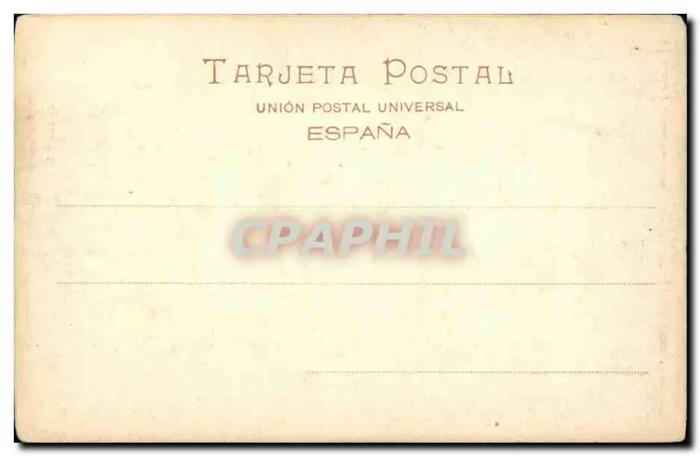 Tarragona — La Catedral — éditeur Hausser y Menel, Madrid, n°1 - Verso