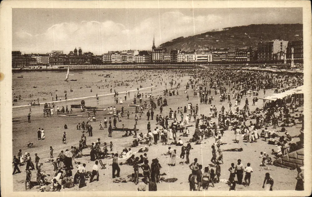 San Sebastián — Grand Plage, die Zeit zum Schwimmen — Foto Galarza, 33 - Vorderseite