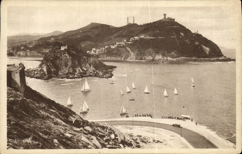 San Sebastián — Die Insel und der Berg Igueldo — Photo Galarza, n°349 - Vorderseite