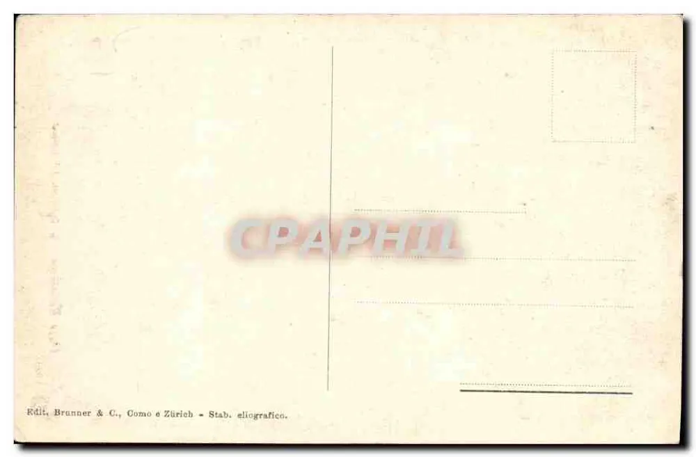 Lago Maggiore - S. Caterina del Sasso — Editora Brunner & C., Como & Zürich - Verso